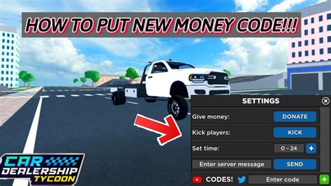 How To Put The New Money Code Car Dealership Tycoon