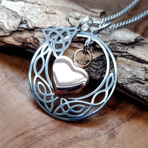 Celtic Knot Urn Necklace Circle Of Life Cremation Jewelry Urn