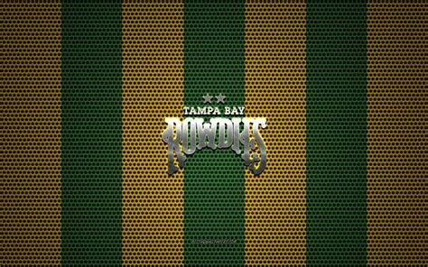 Download wallpapers Tampa Bay Rowdies logo, American soccer club, metal ...