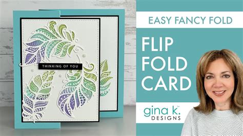 Flip Fold Card Easy Fancy Fold Youtube