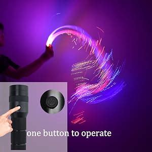 Azimom Led Fiber Optic Whip Dance Space Whip Ft Swivel Display