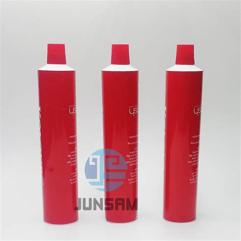 Aluminium Empty Tubes Collapsible Cosmetic Packaging Hair Dyeing Soft