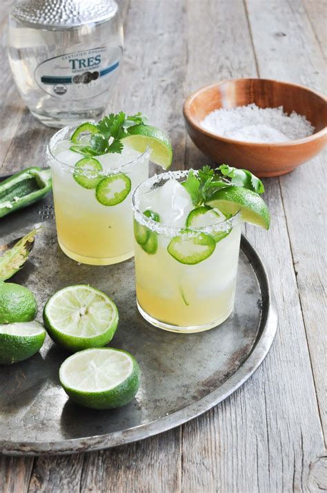 Fresh Spicy Jalapeno Margarita Recipe Fed And Fit