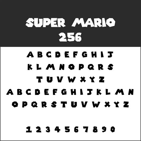 Use Super Mario Font