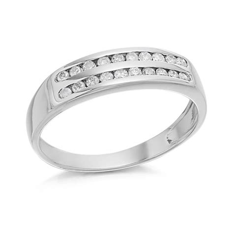 Ct White Gold Diamond Half Eternity Ring Ct D F Hinds