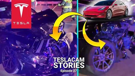 Ultimate Tesla Car Crash Compilation Usa Teslacam Stories