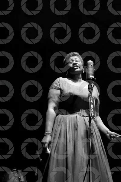 Ella Fitzgerald Singing On Stage