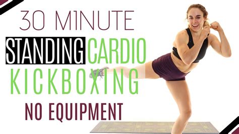 Fat Burn Cardio Kickboxing Abs No Squats No Jumping 30 Minute