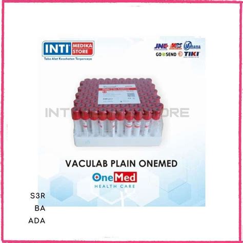 Jual Perlengkapan Medis Onemed Tabung Darah Vaculab Plain Ml Cc