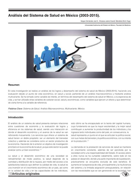 Pdf Análisis Del Sistema De Salud En México