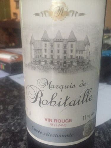 Marquis de Robitaille Cuvée Sélectionnée Vivino US