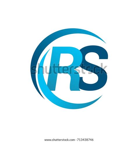 Initial Letter Rs Logotype Company Name Stock Vector Royalty Free