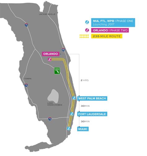 Miami Train Station | Brightline Transit - Brightline Florida Map ...