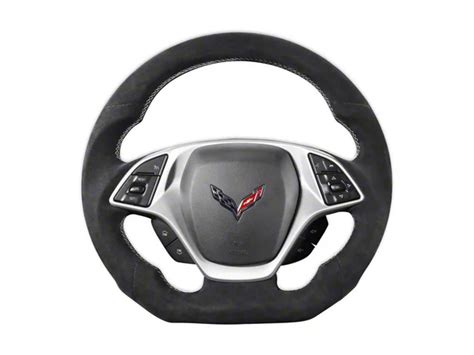 Drake Muscle Cars Corvette Steering Wheel Carbon Fiber With Leather