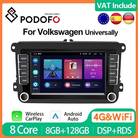 Podofo G G Android Carplay Dla Volkswagen Passat Bora Golf