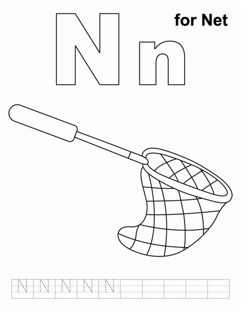 Printable Picture Of A Fishing Net Coloring Pages