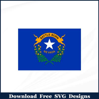 Nevada Flag Free SVG Download - Las Vegas Designs USA