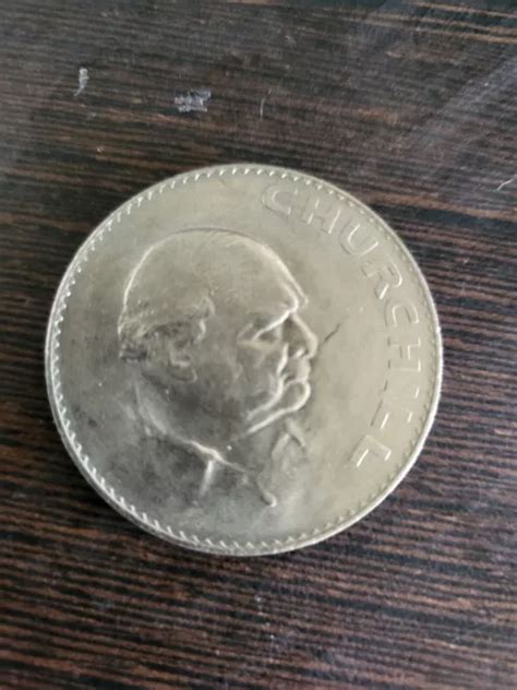 Rare Sir Winston Churchill Commemorative Crown Coin Queen