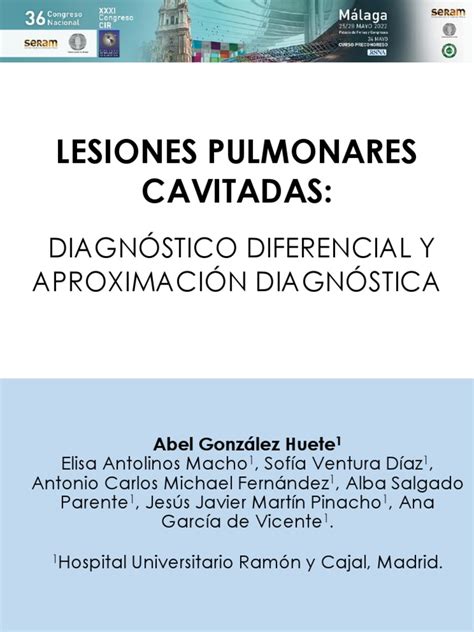 Lesiones Cavitadas Aereas Pulmonares Pdf Tos Tuberculosis