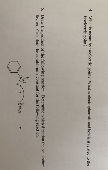 Solved What Is Meant By Isoelectric Point What Is Chegg