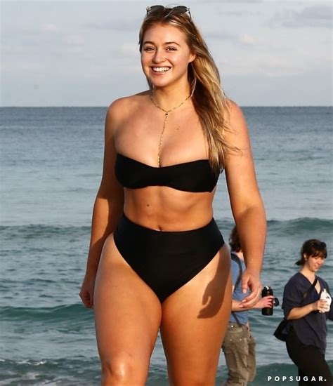 Iskra Lawrence Black Bikini In Miami Popsugar Fashion Uk Photo