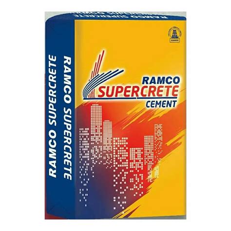 Grey Ramco Supercrete 53 Grade Opc Cement Packaging Size 50 Kg At Rs