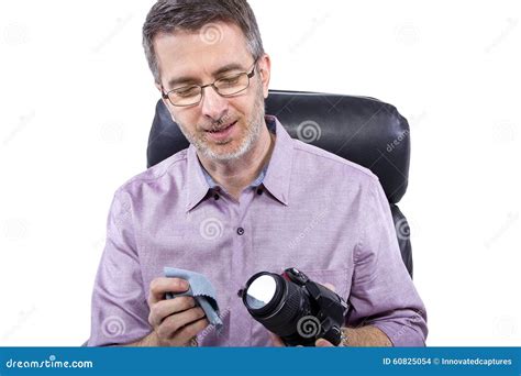 Photographer with Equipment Stock Photo - Image of aged, digital: 60825054