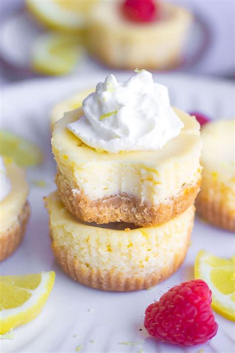 Mini Lemon Cheesecakes With Shortbread Crust Recipe Mini Lemon Cheesecakes Mini