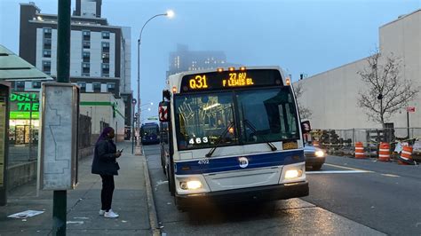 Mta Nyct Orion Vii Ng Hybrid On The Q Bus Archer Av