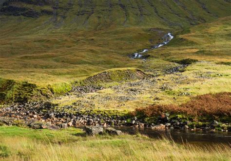 Wasserfall Im Fluss Etive In Glen Etive In Der Glen Coe Region