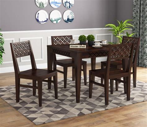 Buy Cambrey Seater Dining Set Walnut Finish At Off Online