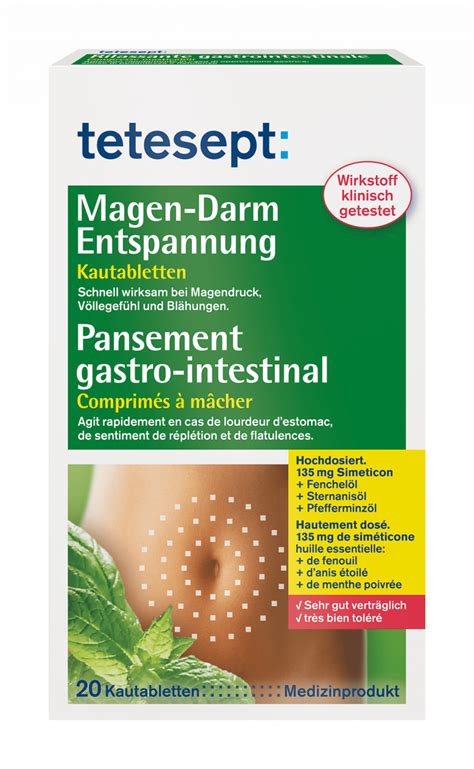 Tetesept Magen Darm Entspannung Kautabletten Tetesept Schweiz