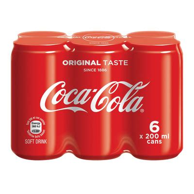 COKE CAN X6X200ML – CandyKidz Megastore