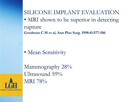 Ppt Breast Mri At Lowell General Hospital Powerpoint Presentation