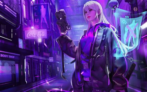 1440x900 Scifi Cyberpunk Neon Art 4k Wallpaper,1440x900 Resolution HD ...