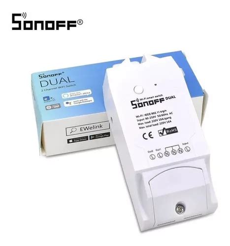 Sonoff Interruptor Wifi 2ch Canais Dual Automa Residencial