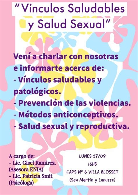 Taller sobre Vínculos Saludables y Salud Sexual dirigido a adolescentes