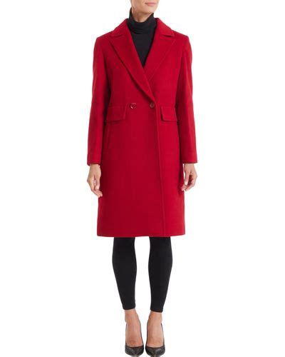 Red Sofia Cashmere Coats For Women Lyst