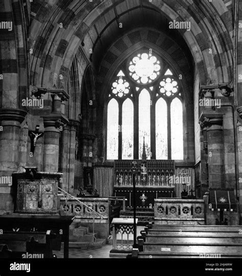 Interior View Of St Margarets Church Roath Cardiff Wales Circa