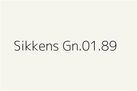 Sikkens Gn 01 89 Color Hex Code