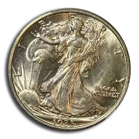 Buy 1935 Walking Liberty Half Dollar Ms 64 Pcgs Apmex