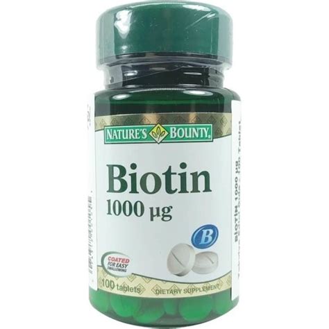 Nature S Bounty Biotin 1000 Mg 100 Tablet Fiyatı