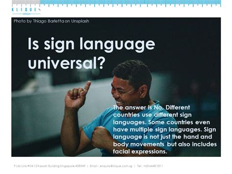 Is Sign Language Universal? - Special Needs