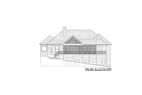 Plan Tw Bed Craftsman House Plan With Walk Out Basement