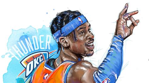 OKC Thunder: Shai Gilgeous-Alexander speed animation