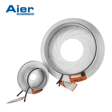 Ventilation Round Duct Manual Air Volume Control Damper Iris Damper