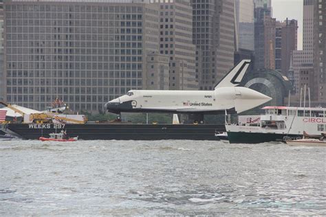 Space Shuttle Enterprise On Way To Intrepid Museum in NYC