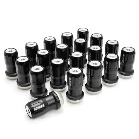 Rays Black 14x150 Formula Fn Ii Lug Nut Set 20 Special Lugs W Silver