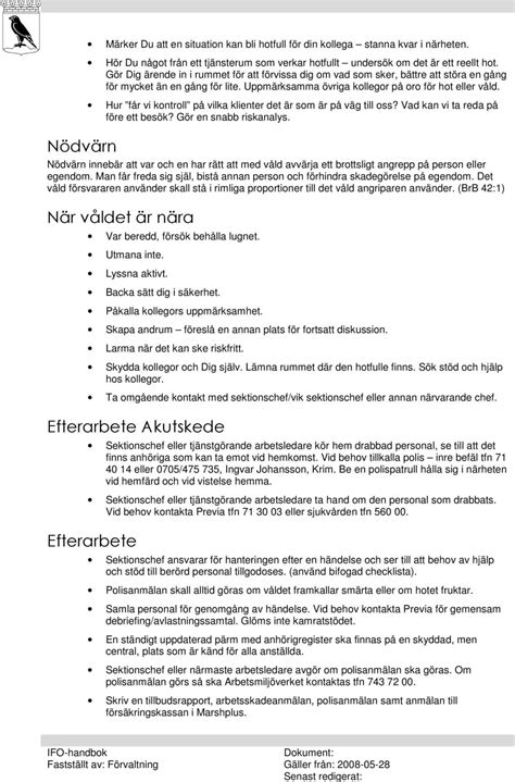 Hot och våld Fastställt av Förvaltning Gäller från Senast redigerat PDF Gratis nedladdning