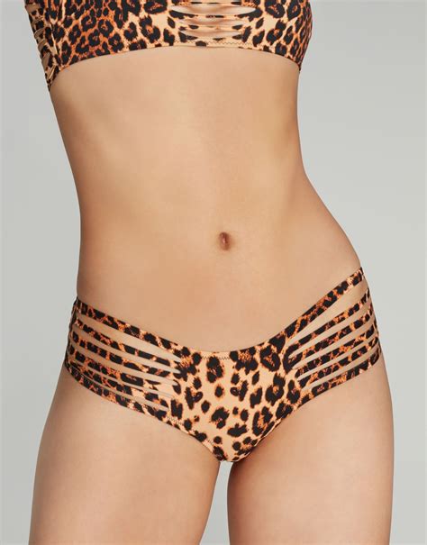 Dakotta Bikini Bottom In Leopard Agent Provocateur All Swimwear